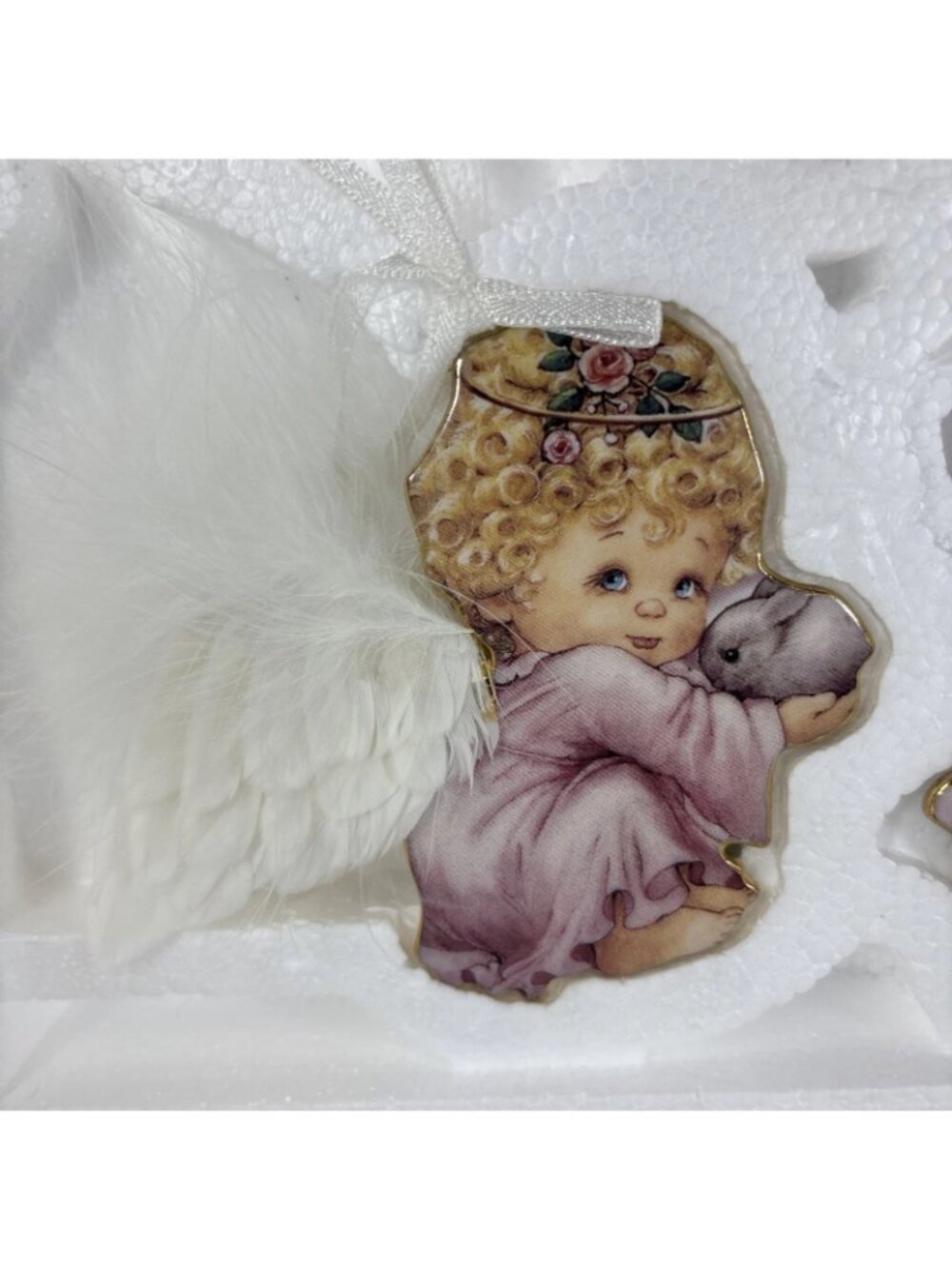 Bradford Editions Small Blessings Angels Ornaments Porcelain Set of 3 - Picture 4 of 7